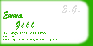 emma gill business card